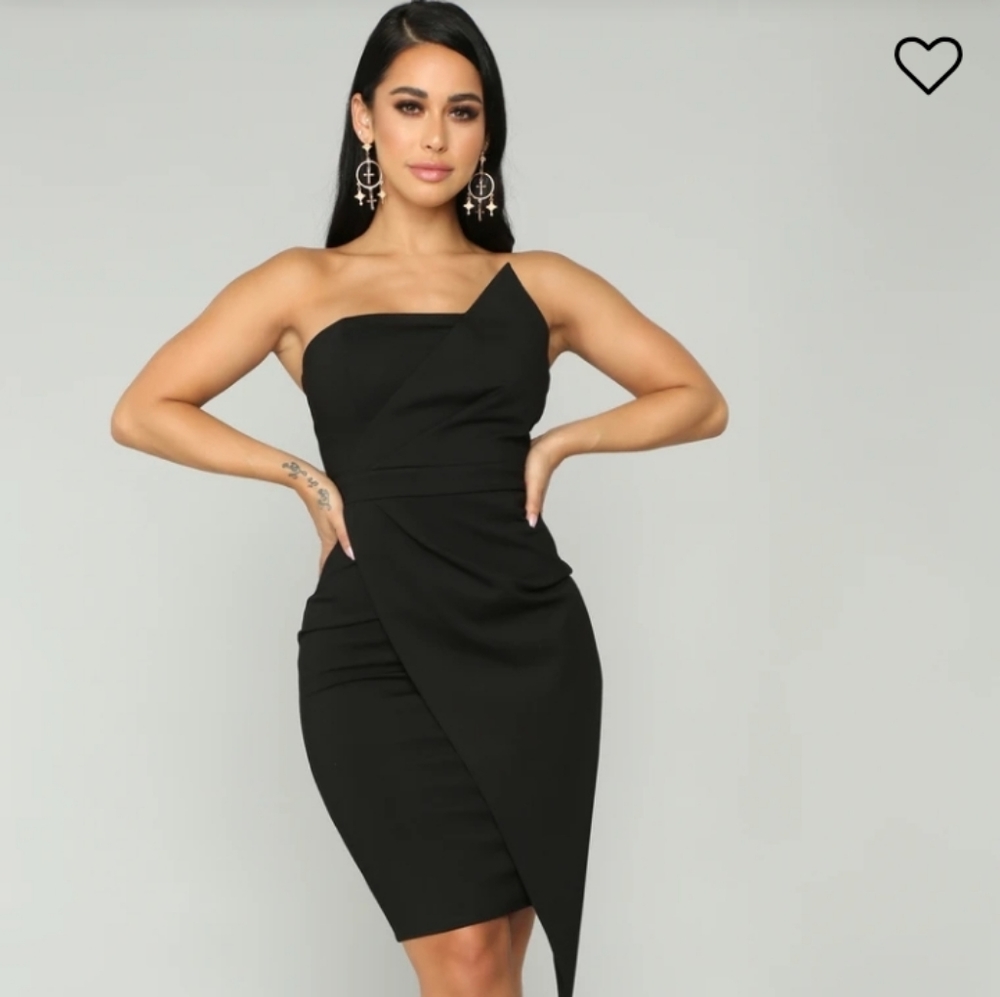 Black fashion nova happy dress